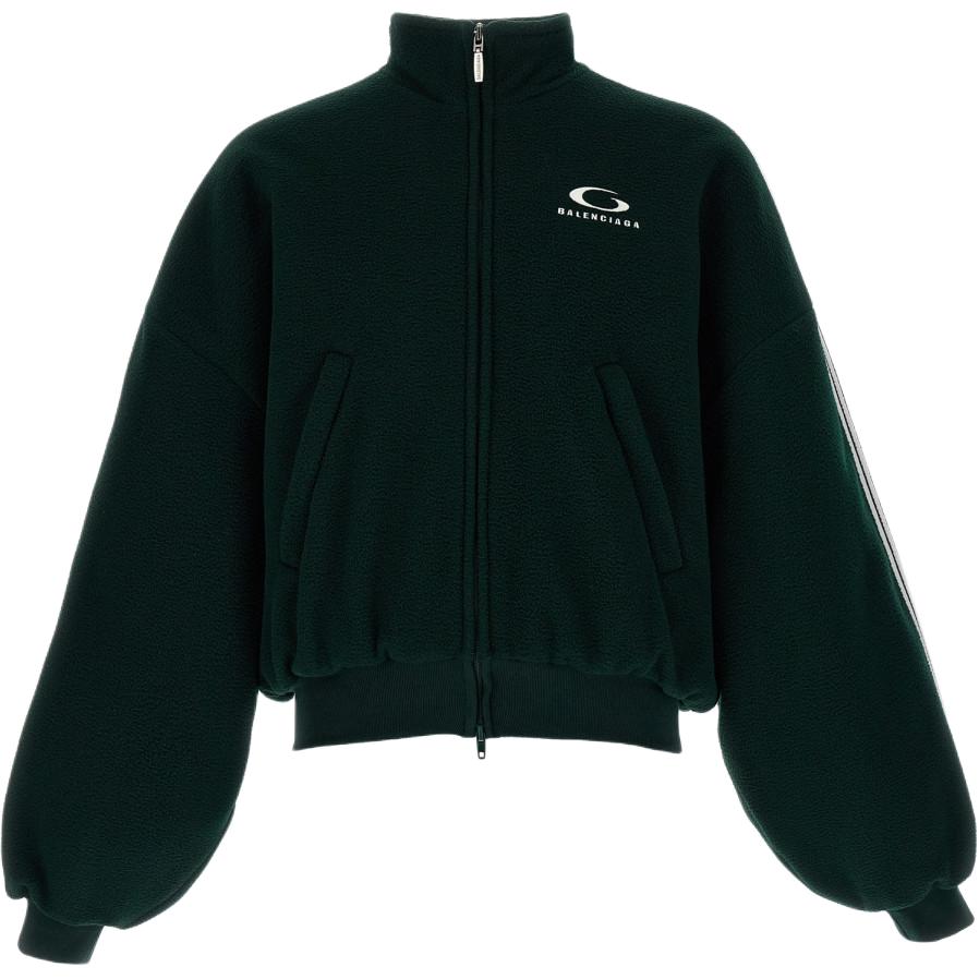 Куртка Balenciaga SS25 LOOP SPORTS ICON ROUND (зеленая)