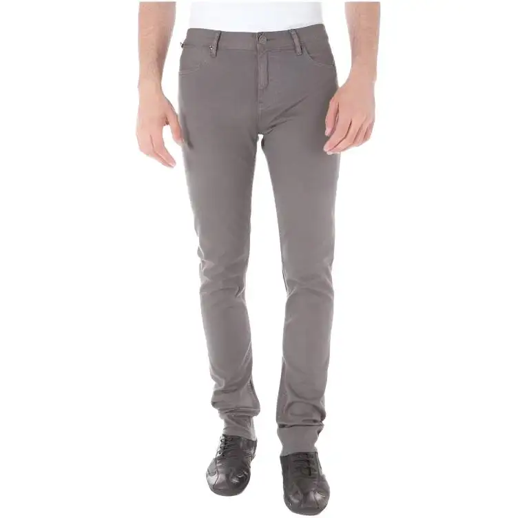 Burberry Jeans Men's Gray Moderate Straight Fit Pants