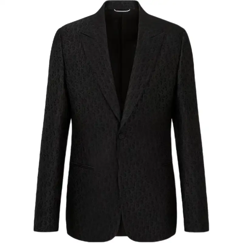 DIOR Quarterly New Products Business Suits Men's Black Suit Collar Moderate Business Suit