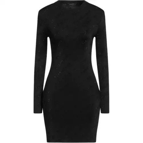 Balenciaga Long Sleeved Dress, Slim Fit Women's Black