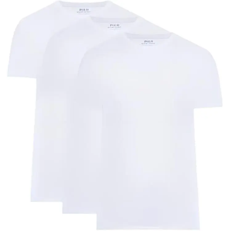 Polo Ralph Lauren Logo Embroidered Crewneck Three Pack T Shirts