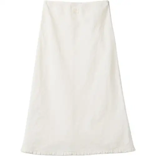 MIU MIU Casual Long Skirt Women's Ivory