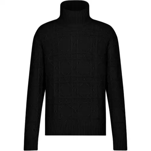 DIOR Sweaters Men's Black Turtleneck Moderate Other