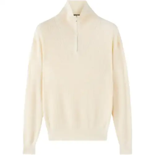 Loro Piana Akan Mock Neck Sweater Men's White