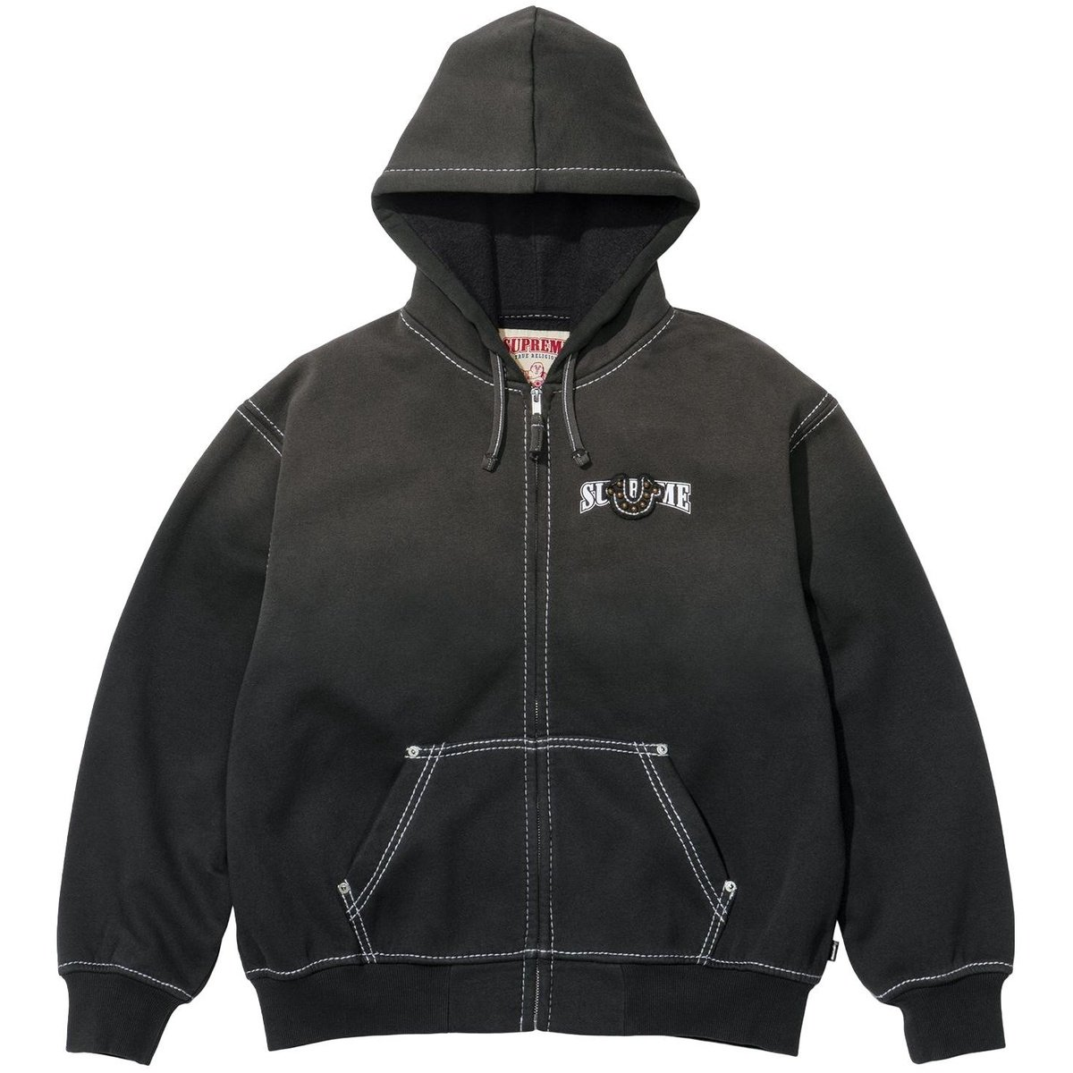 Supreme yohjiyamamoto zipフーディ Mサイズ Supreme x Y's by Yohji Yamamoto】Zip Up Hoodie Black -25FW
