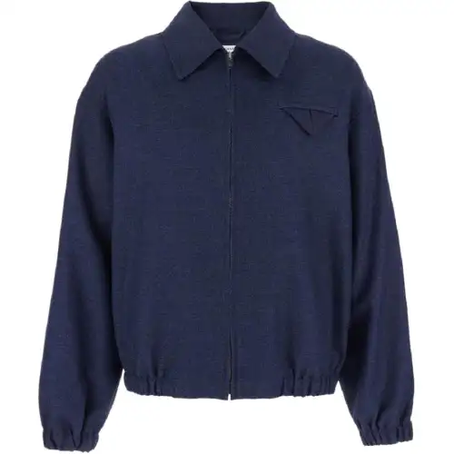 Bottega Veneta SS25 Jackets & Coats Men's Dark Indigo