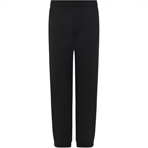 PRADA Knitted Sweatpants Men's Black Moderate Straight Fit Pants