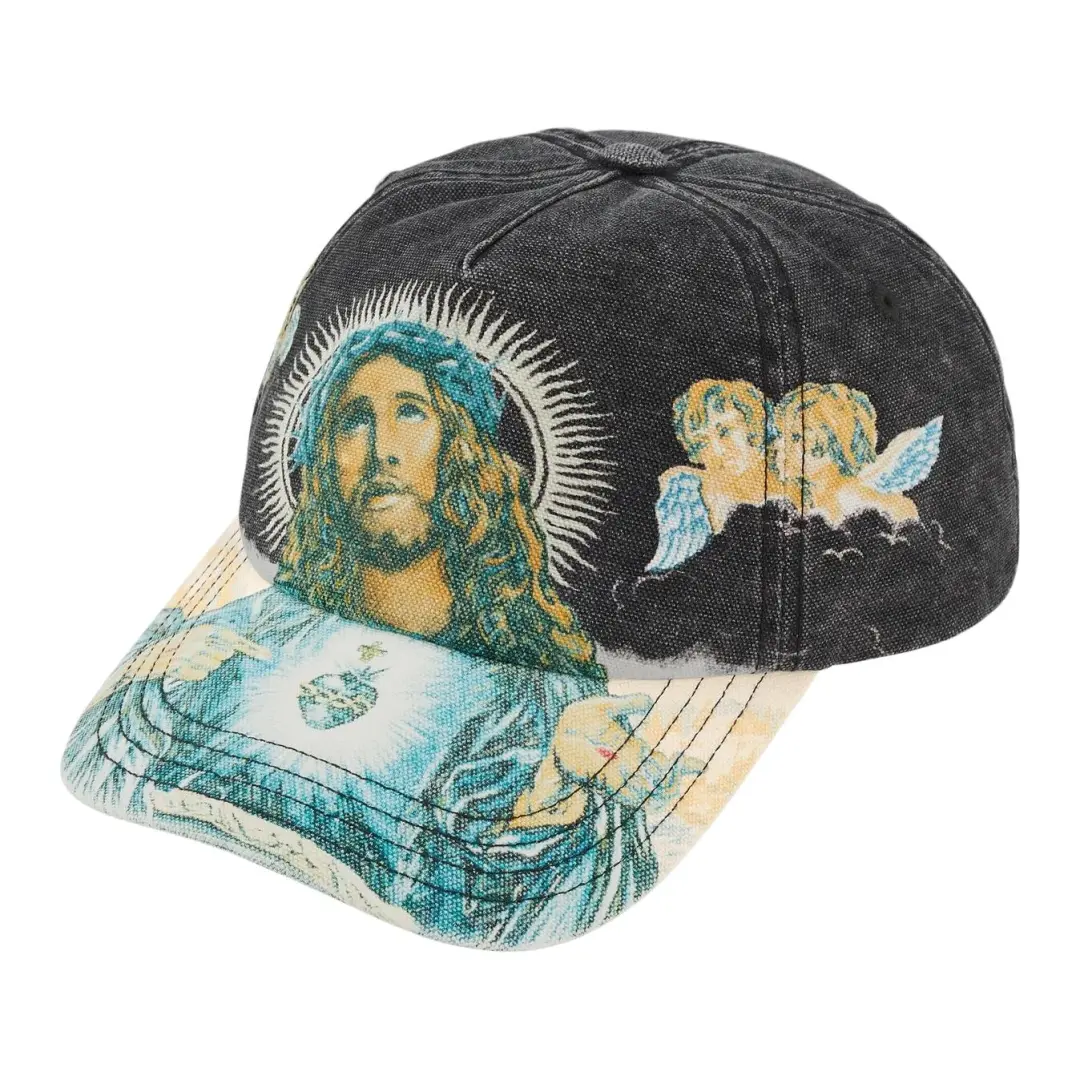 Supreme Baseball Caps Unisex Dark Gray/Pink