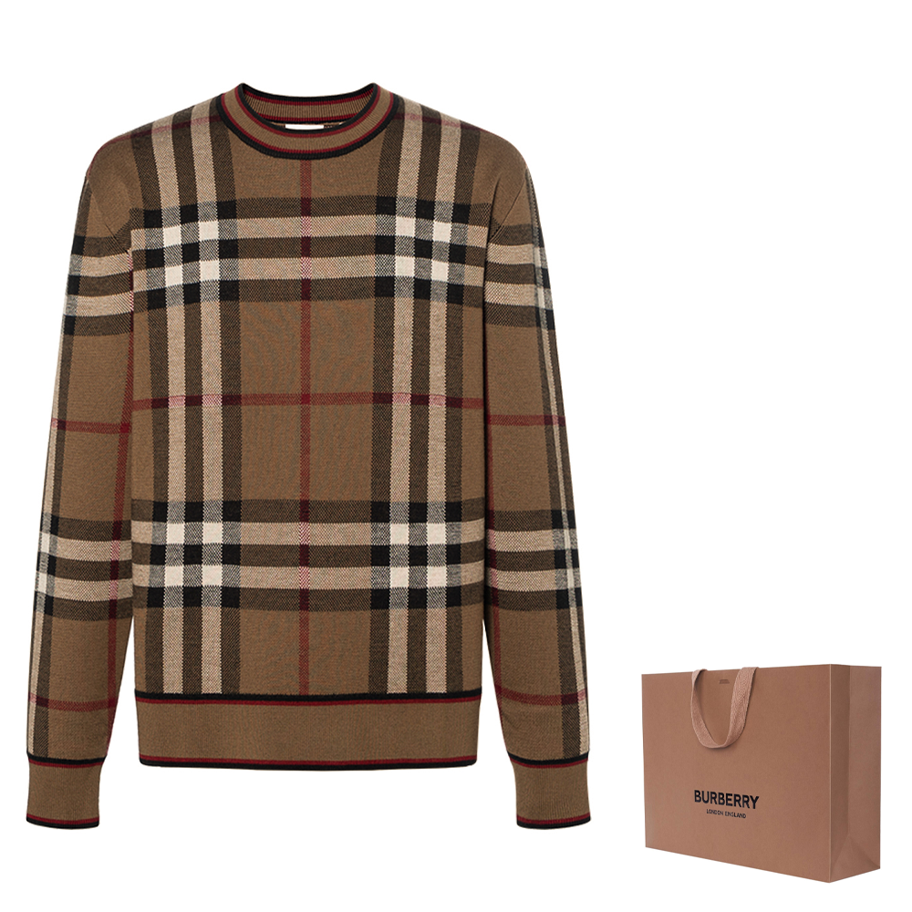 Мужские свитера Burberry (коричневая) — фото 3