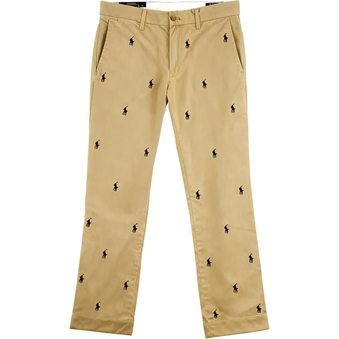 Polo Ralph Lauren Casual Pants Stretch Slim Fit Men's Brown