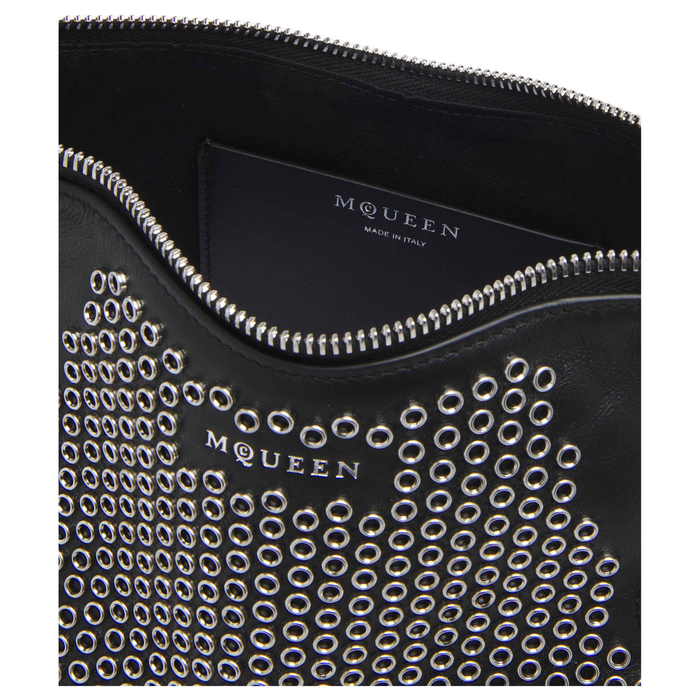 Женская сумка Alexander McQueen Manta (черная) — фото 5