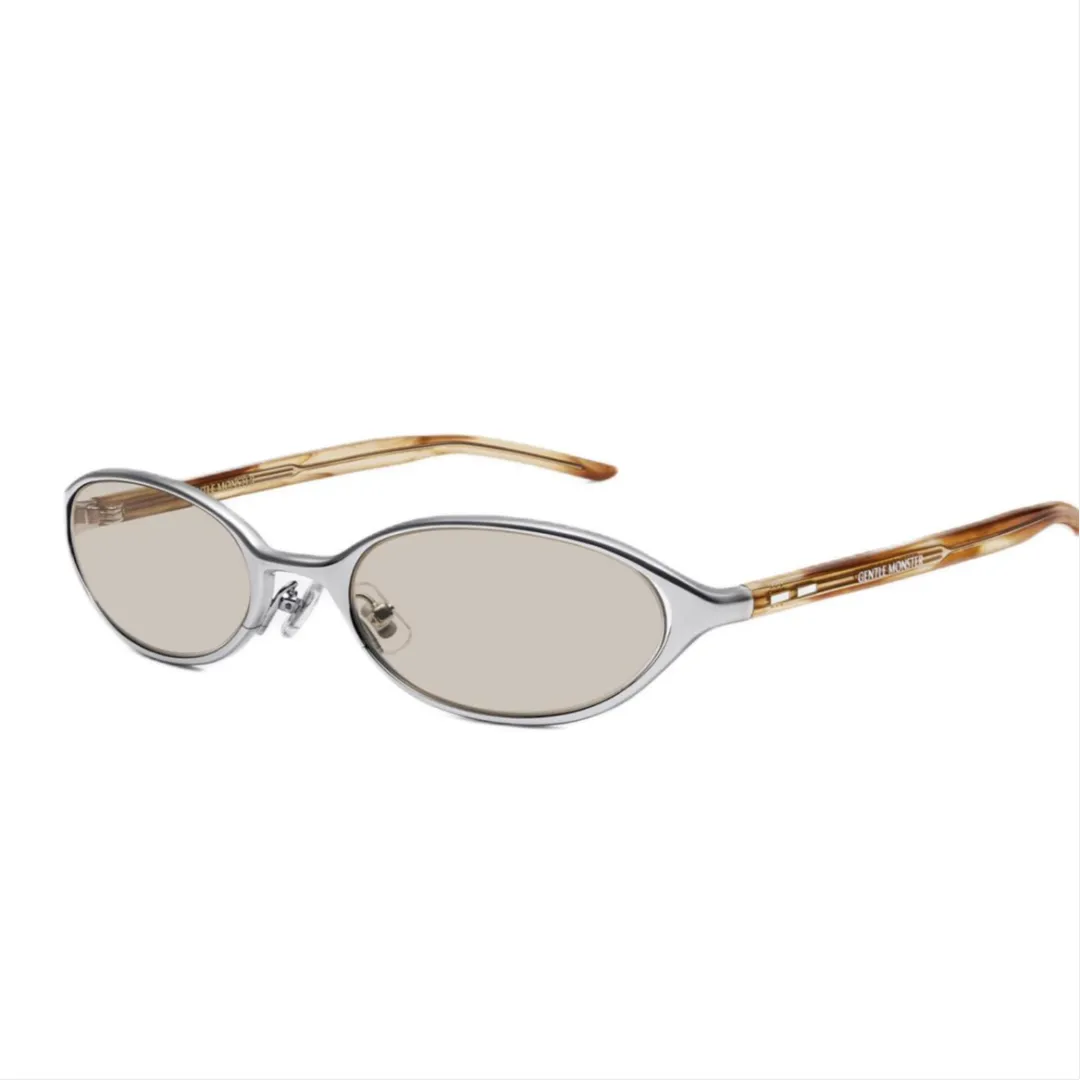 GENTLE MONSTER Oval Sunglasses Women's Silver