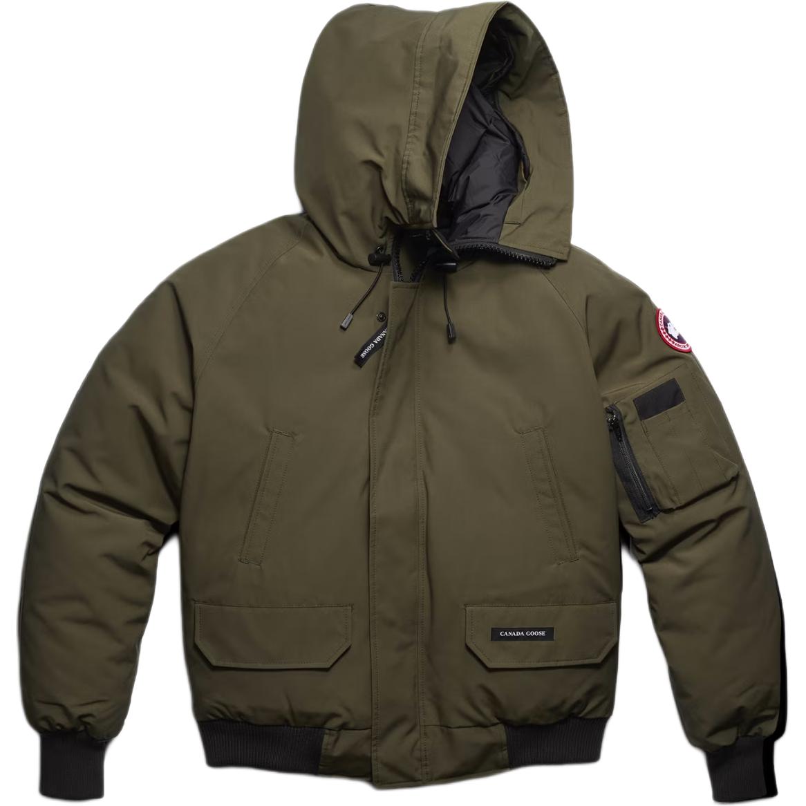 Canada Goose Waterproof windproof keep warm long-sleeve with zipper, green down jacket for men and women, with your logo imprint