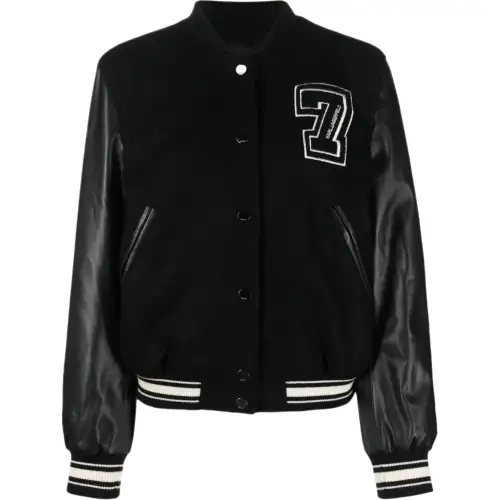 Karl Lagerfeld Logo patch Varsity Jacket