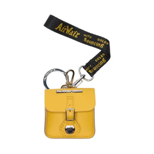 Dr.Martens Calfskin Earphone Case Unisex Yellow