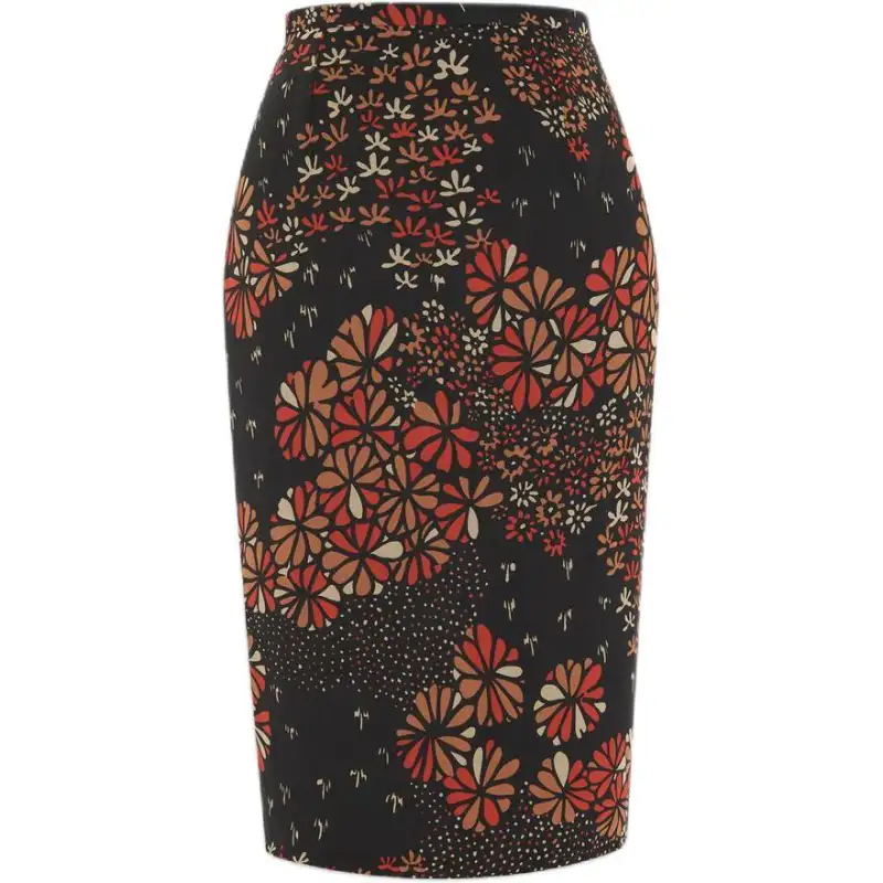 SAINT LAURENT Casual Long Skirt Women's Black