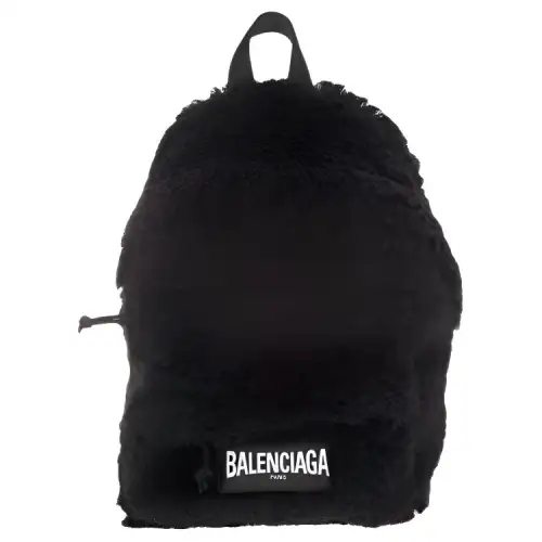 Balenciaga Polyester Backpack Men's Black