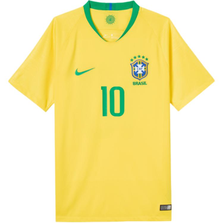 Nike Soccer Jersey Fan Edition, Brazil, Neymar Size 10 Men’s Yellow