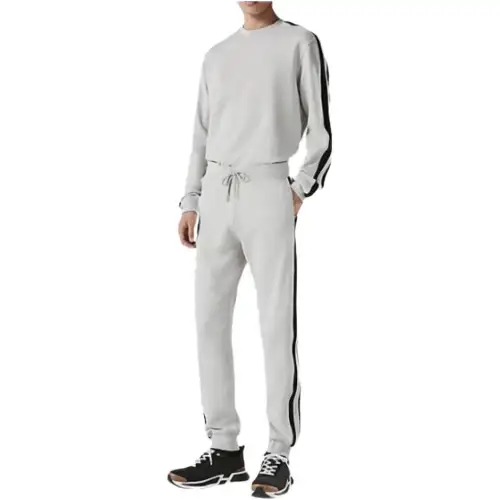 HERMES Knitted Sweatpants Men's Mist White