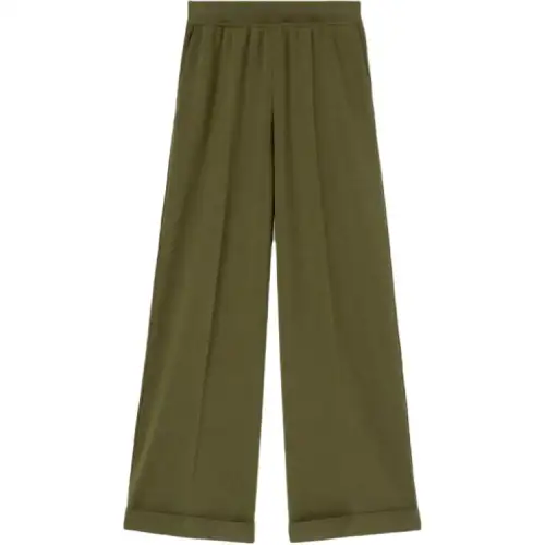 Loro Piana Casual Pants Women's Green Moderate Straight Fit Pants