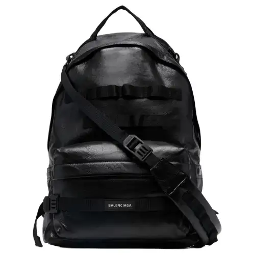 Balenciaga Calfskin Backpack Unisex Black