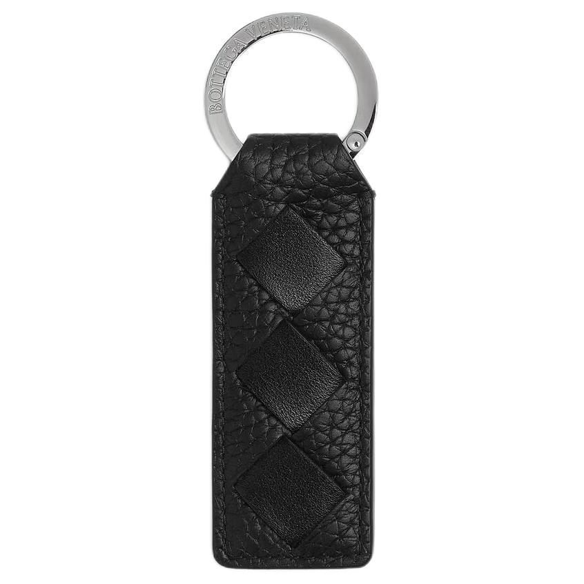 Мужской брелок Bottega Bottega Veneta Intrecciato (черный)