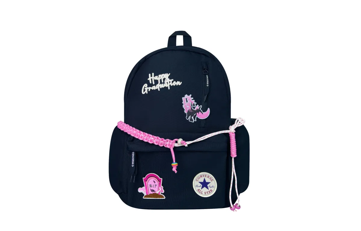 Converse Polyester Backpacks Unisex Navy Blue