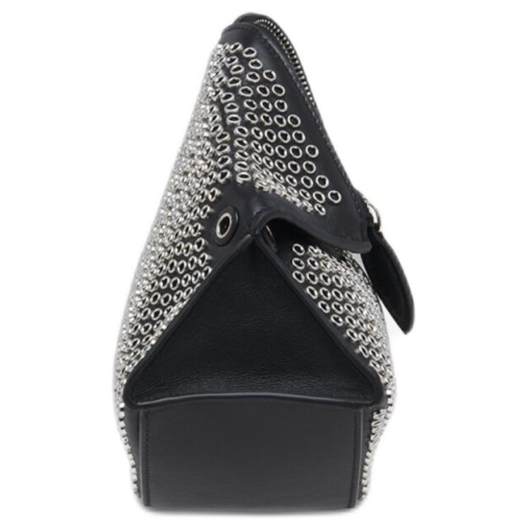 Женская сумка Alexander McQueen Manta (черная) — фото 3