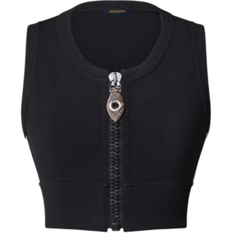 LOUIS VUITTON Technical Jersey Zip-Up Sports Bra