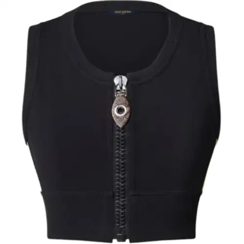 LOUIS VUITTON Technical Jersey Zip-Up Sports Bra