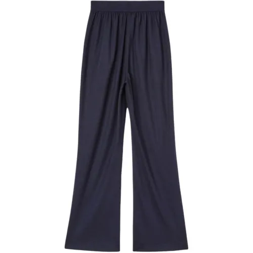 Loro Piana Soft Pants Casual Pants Women's Marine Blue