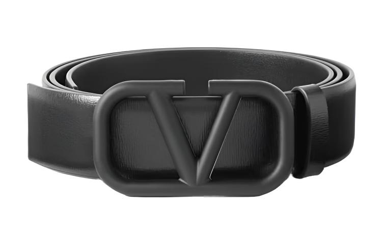 Мужской ремень Valentino - 3CM (черный)