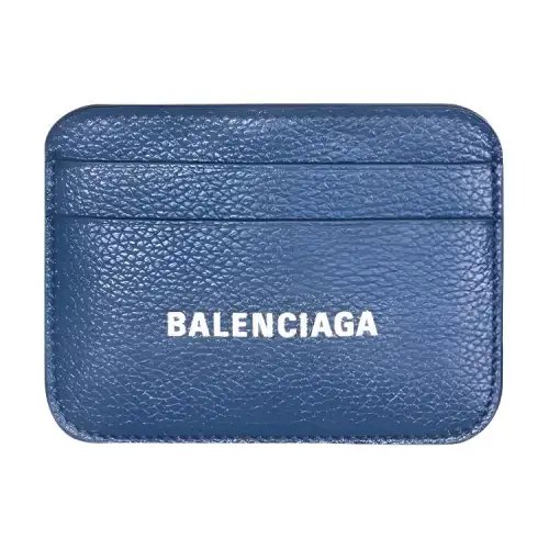 Balenciaga Leather Wallet Men's Blue