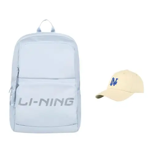 Li Ning Polyester Backpack Regular Unisex Gray