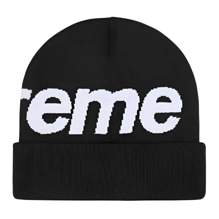 Supreme intarsia-logo beanie hat