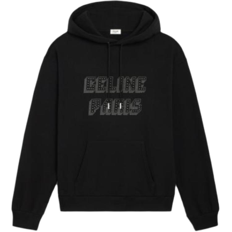 CELINE Pre Owned 2010s Stud logo Hoodie