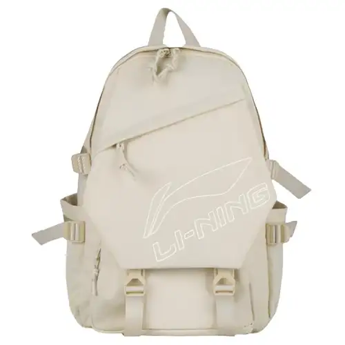 Li Ning Fabric Backpack Regular Unisex Light Sand Yellow