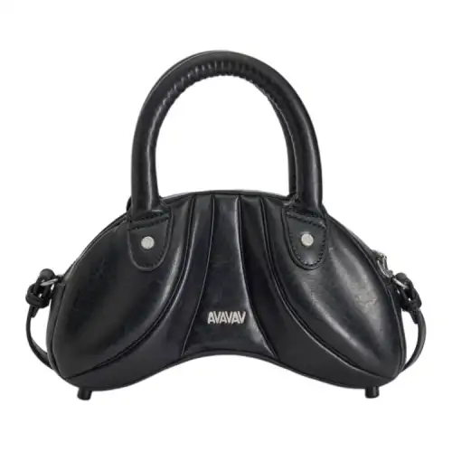 Adidas originals AVAVAV joint model brand logo logo PU handbag mini men and women same style couple model black