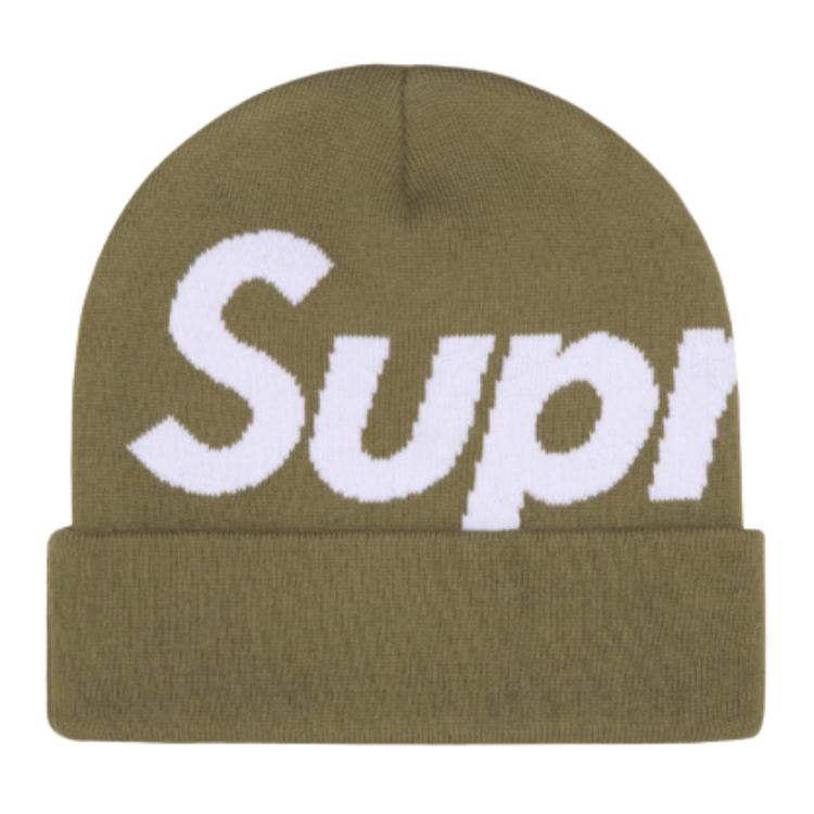 Шапка Supreme Big Logo Beanie (черная)