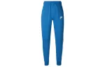 Nike Knitted Sweatpants Men's Blue Moderate Cuffed Pants