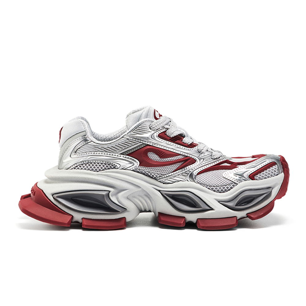 OGR Heterochromia GAZE Low top Chunky Sneakers Unisex Crimson