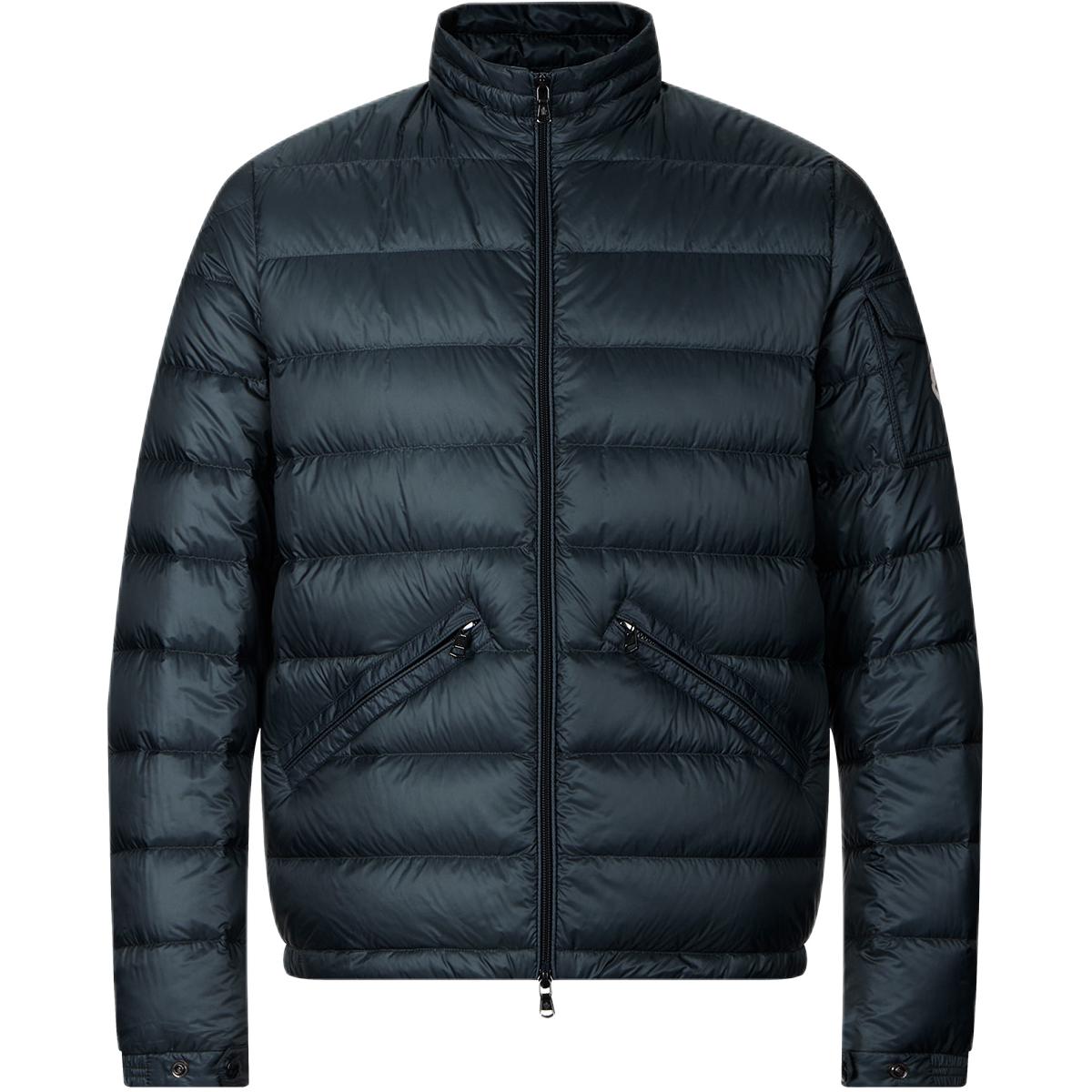 Куртка Moncler Стеганый пуховик с логотипом (черная)