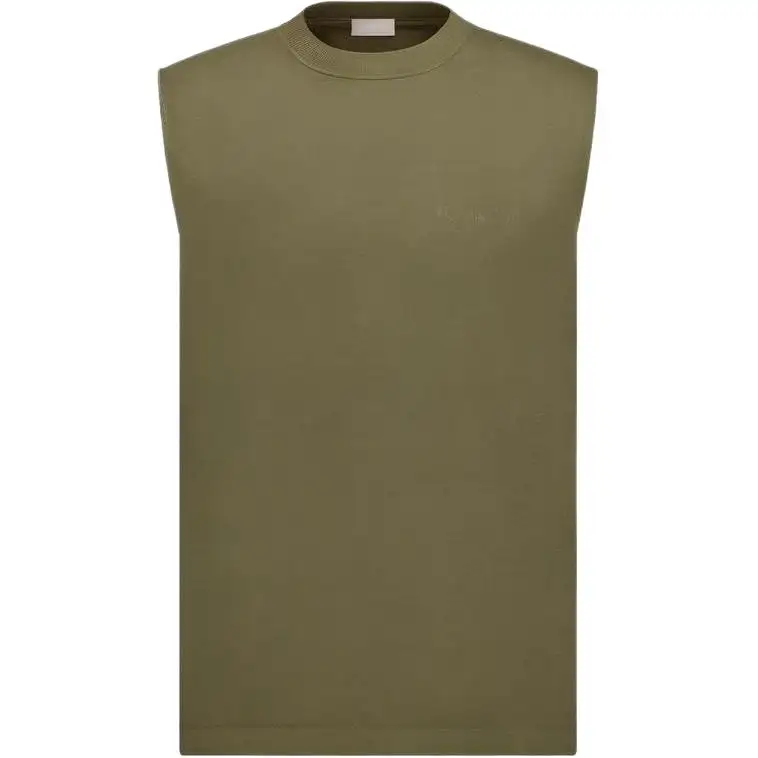 DIOR Sweaters Men's Olive Crew Neck Moderate Other