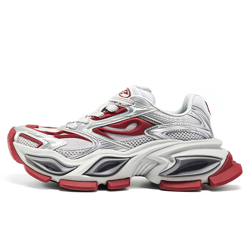 OGR Heterochromia GAZE Low top Chunky Sneakers Unisex Crimson