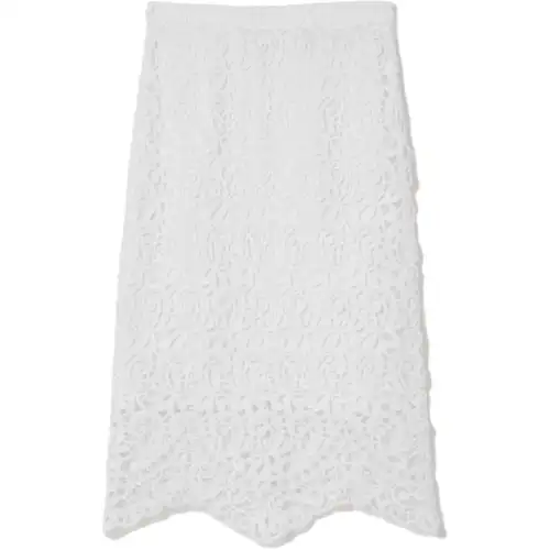 Burberry macramé-lace pencil skirt