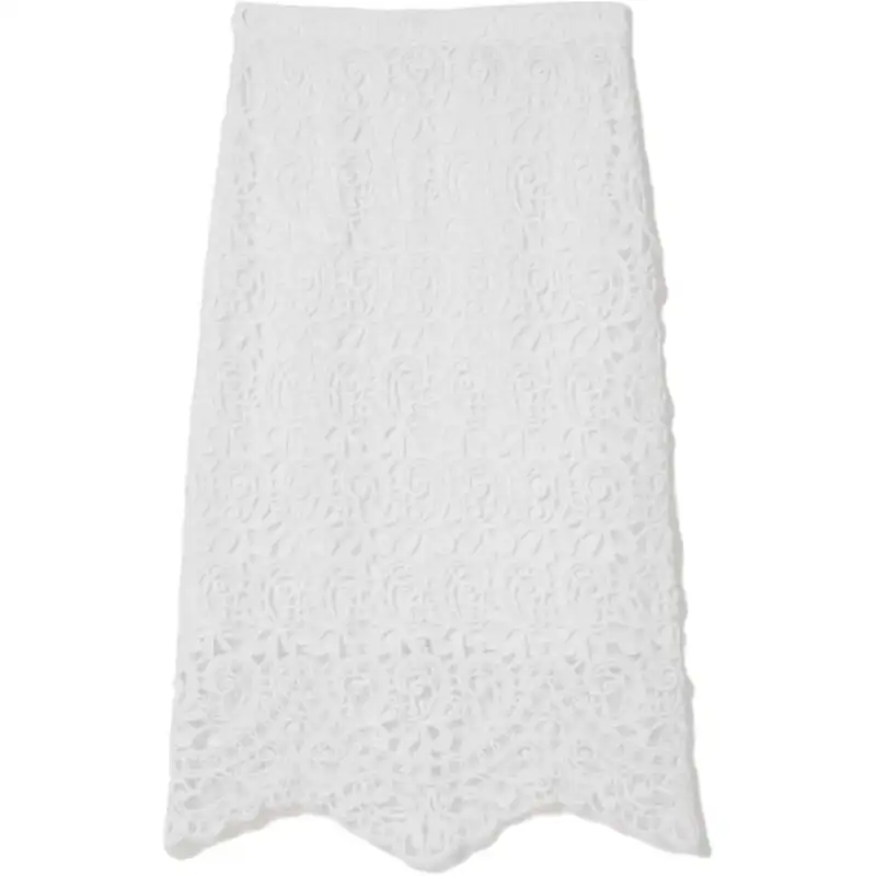Burberry macramé-lace pencil skirt