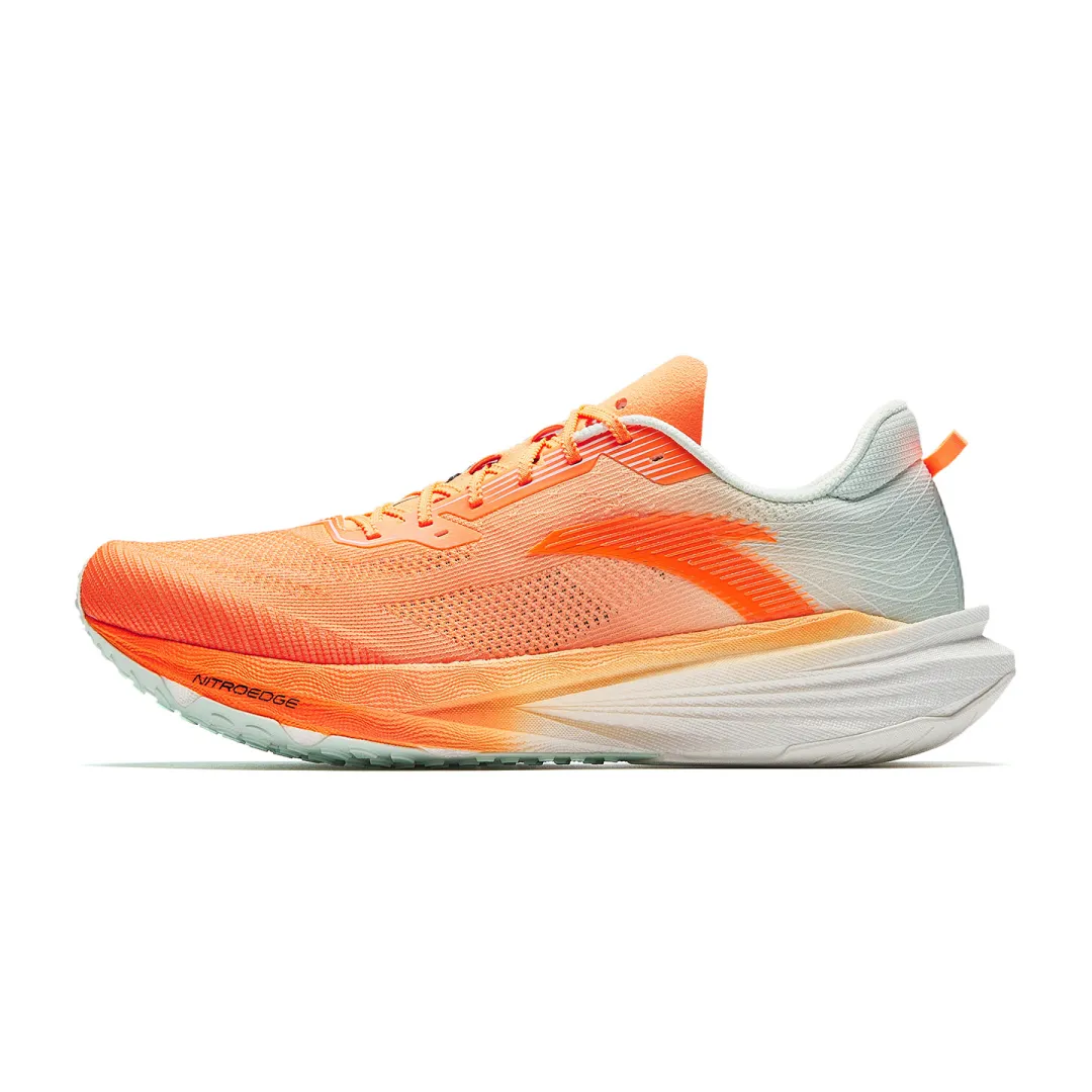 Anta 2 Low top Nitrogen 80 Technology, Hollow Carbon Plate Training Running Shoes Men's White Orange