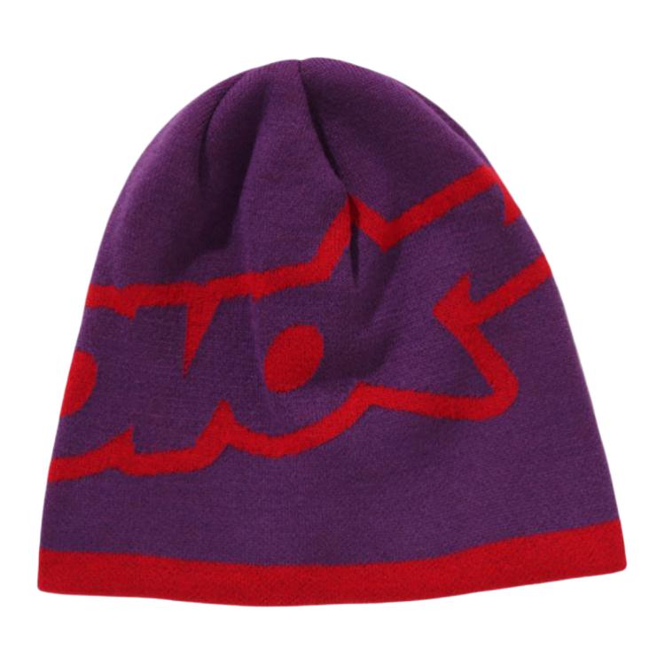 Шапка A BATHING APE 0ZXHTMX90281P (черно-бело-фиолетовая)