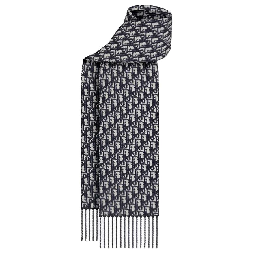 Шарф Dior 26 (темно-синий)