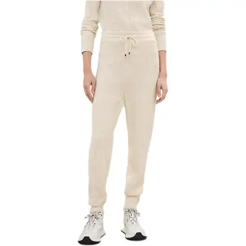 HERMES Casual Pants Women's White Moderate Cuffed Pants